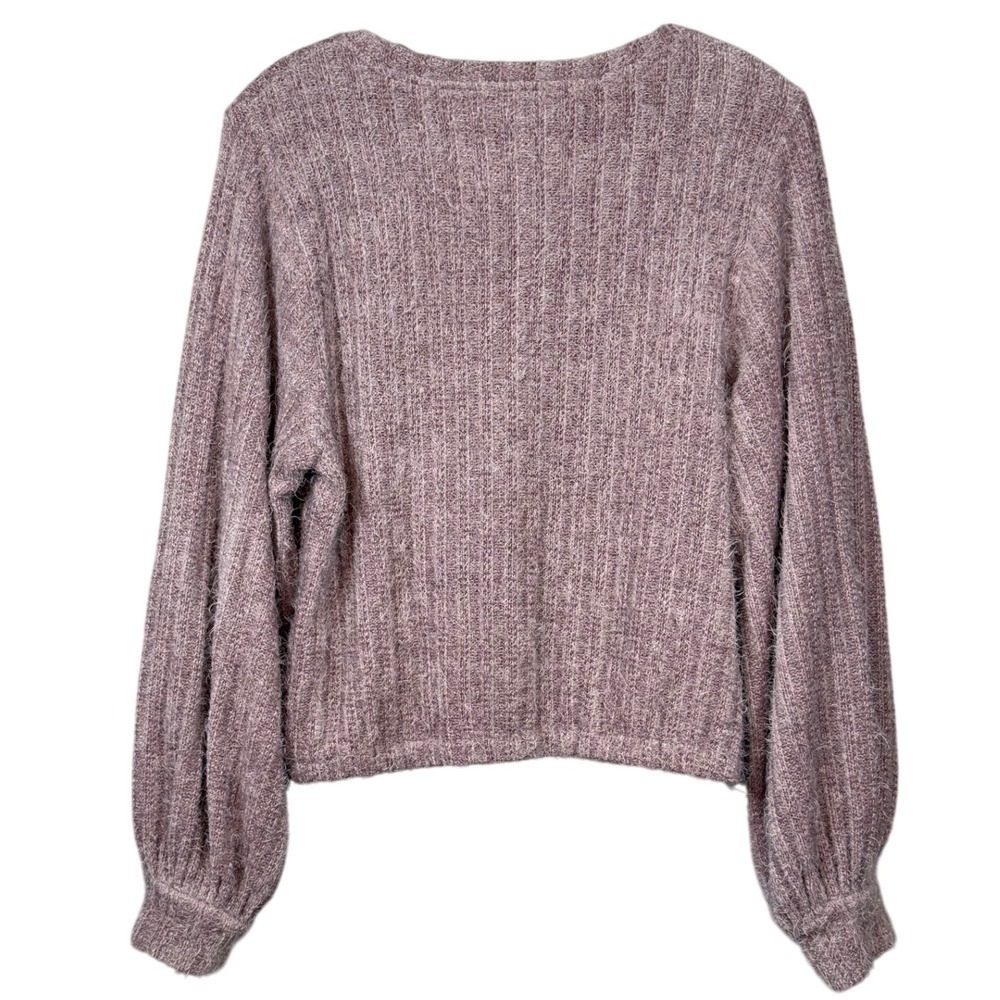 Altar'd State Elm Eyelash Sweater, Elderberry, Size Medium - Picture 3 of 9